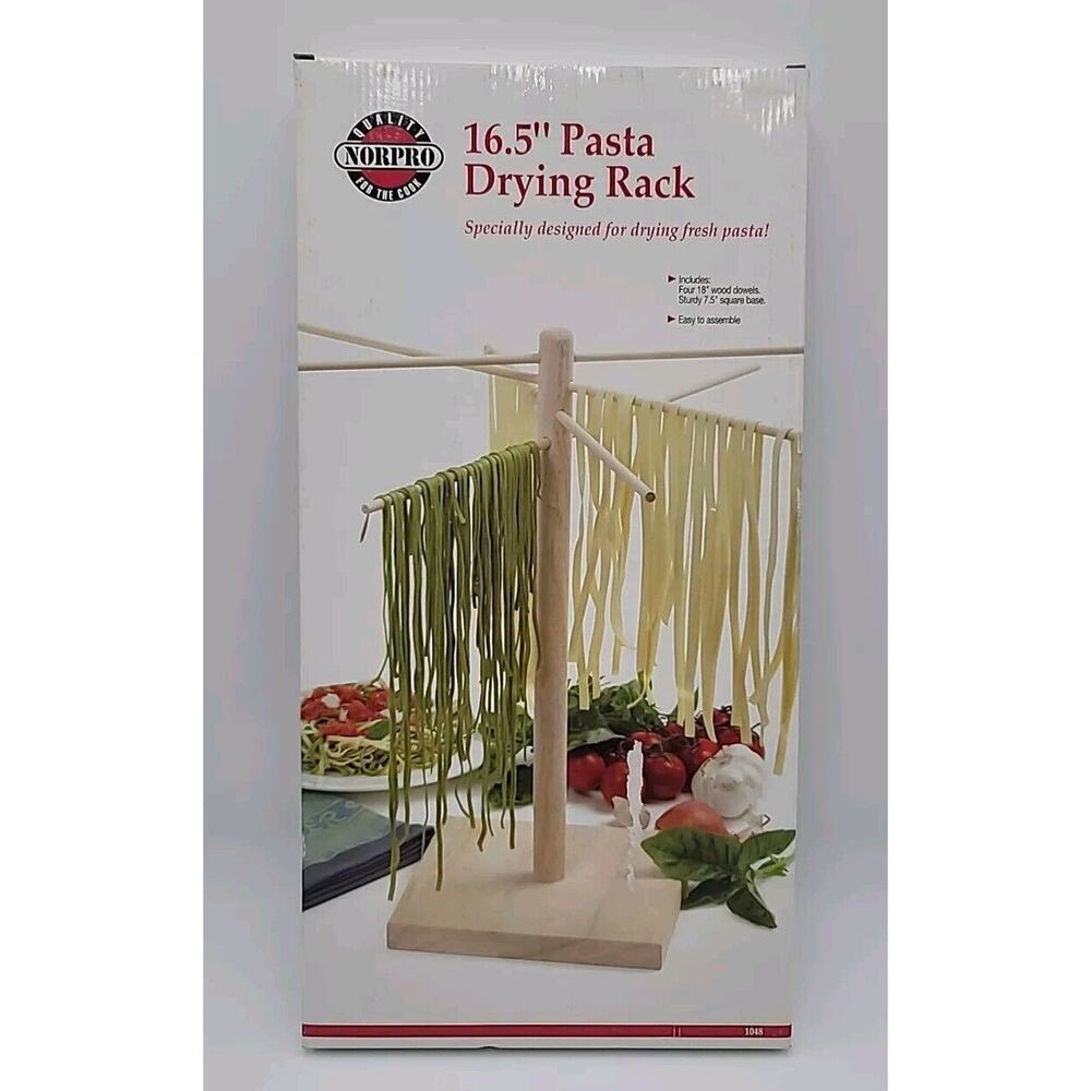 Norpro Pasta Drying Rack Wood, 16.5” Brand New In Box - Picture 2 of 3